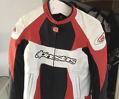 Alpinstar leather motorcycle jacket