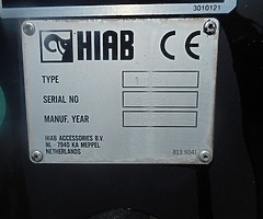 FOR SALE: Hiab Fold Up Crane