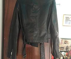 Leather biker jacket - Image 2/6