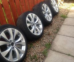 Set of 20" rims to suit x5 bmw weels have been referbed come with tyres and center caps