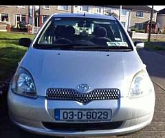 Toyota yaris 2003 for sale