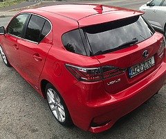 142 Lexus CT 200H Hybrid Advance auto in Fuji Red with Dark Grey Alacantara, 138k kms €14,950 - Image 3/6