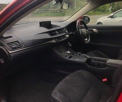 142 Lexus CT 200H Hybrid Advance auto in Fuji Red with Dark Grey Alacantara, 138k kms €14,950 - Image 5/6