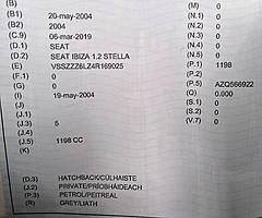 Seat ibiza 1.2