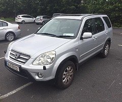 05 Honda CRV I-VTEC 2.0 petrol Low mileage Nct 03/2020 Manual...