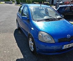 Toyota yaris 02 needs test clean car driving well just don't have time to test it manual 1 liter pet