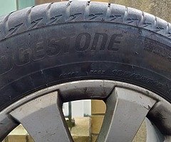 4 wheels with Bridgestone tyres - Image 4/4