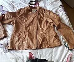 Leather jackets sise 18