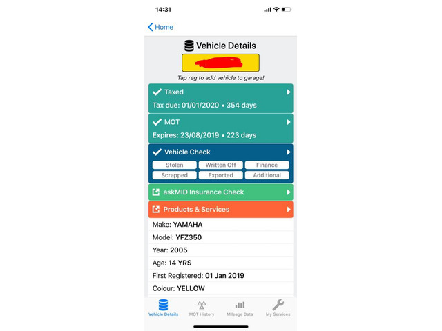 Yamaha Banshee Yellow 50th Anivarsary Model ❗️Road Registered❗️ - 1/8