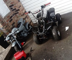 Mini moto and Lincoln quad. Swap both for pitbike