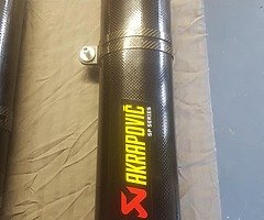 Akrapovic exhaust pipes