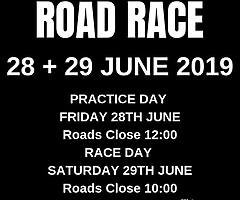 Enniskillen Road Race 28 29 june programmes £10.00 /15.00available at event
