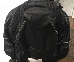 Leather bike jacket