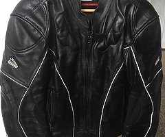 Leather bike jacket