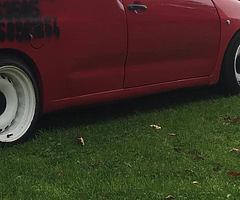 Anyone have any 4x100 banded steelies 15” or bigger ?