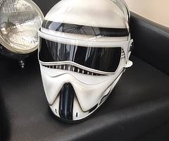 AIR BRUSHED STORMTROOPER HELMET very well done only used as ornament £225 - Image 5/6