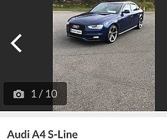 2012 S-Line Audi A4 - Image 4/10