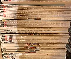 Classic car magazines and brochures