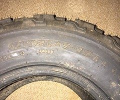 Quad 10” front tyres dunlop