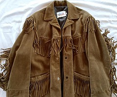 Original Excelled Fringed suede leather jacket - Image 4/4