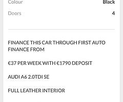 €37 per week on finance 2010 Audi A6 - Image 8/8