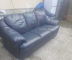 leather couch and sofa