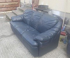 leather couch and sofa