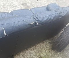 leather couch and sofa - Image 4/5