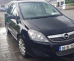 08 zafira 1.7cdti 7 seater