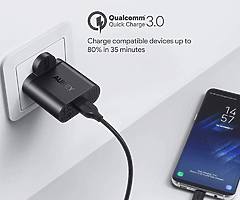 AUKEY Quick Charge 3.0 USB Wall Charger 18W Fast Charger Samsung Galaxy S8/S7/S8+/Note 8, LG G4/G5, - Image 3/5