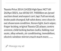 2014 Toyota Prius High Spec - Image 9/10