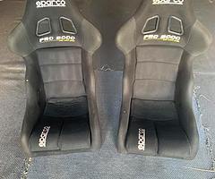 Two sparco rally seats for sale indate till 2021 call or txt [hidden information]