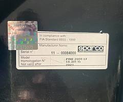 Two sparco rally seats for sale indate till 2021 call or txt [hidden information] - Image 3/5