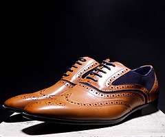 This week at Amen Shoes, Our Exclusive Tan Brogue with Navy Detailing Online £25.