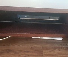 Solid walnut tv unit
