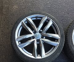 19” AUDI RS6C ALLOY WHEELS AND TYRES 5x112 - Image 6/8