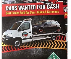 All types of cars and vans wanted for cash trucks buses Jeep campers caravans motorbike quad bike ge