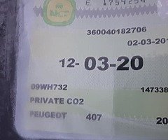 PEUGEOT 407 ULTRA YEAR 2009 KM 14700KM MILES ENGENE 1.8 PETROL NCT 12-3-2020 IN VERY GOOD CONDITION - Image 10/10