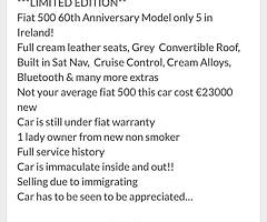 Fiat 500 Limited Edition, 172 reg - Image 7/8