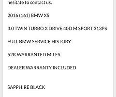 2016 BMW X5 MSport Finance this Jeep from €117 per week - Image 8/10