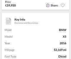 2016 BMW X5 MSport Finance this Jeep from €117 per week - Image 9/10