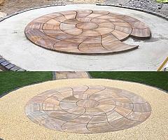 Resin bound screeds
