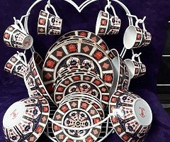 Crown derby jars and 36 prices sets pm me