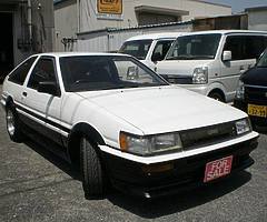 Toyota Corolla Levin AE86, Available at best Price through STC Japan Co. Ltd