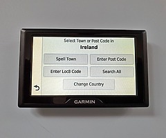 Garmin sat nav with Eircodes (Irish Post code)