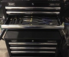 Sealey tool box with tools