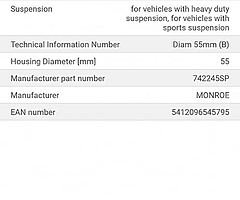 MONROE Pair of front shock absorbers