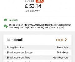 MONROE Pair of front shock absorbers