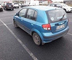 05 Hyundai getz 1.1petrol  not 10/19 tax end of the  month great  starter car