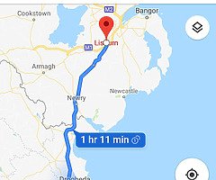 heading this route sunday the 7th empty recovey truck